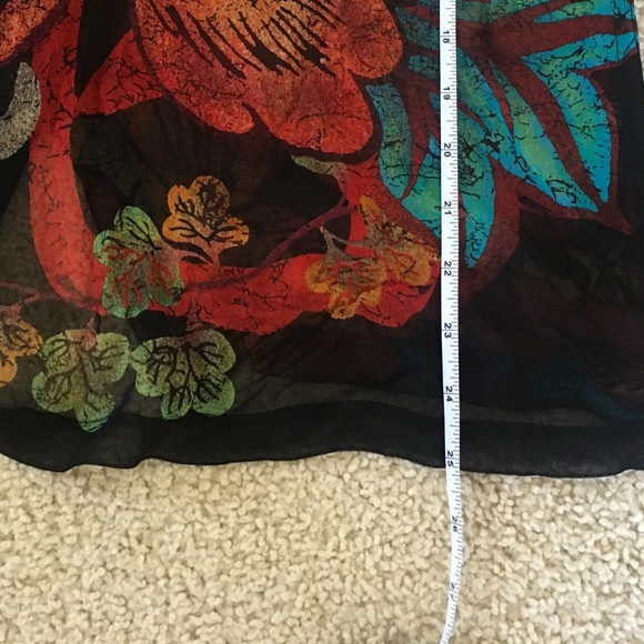 Chico’s silk blouse dress top - Picture 4 of 6